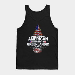 Christmas Tree  American Grown With Greenlandic Roots - Gift for Greenlandic From Greenland Tank Top